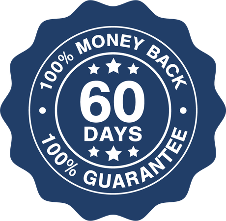 60-day money-back guarantee badge